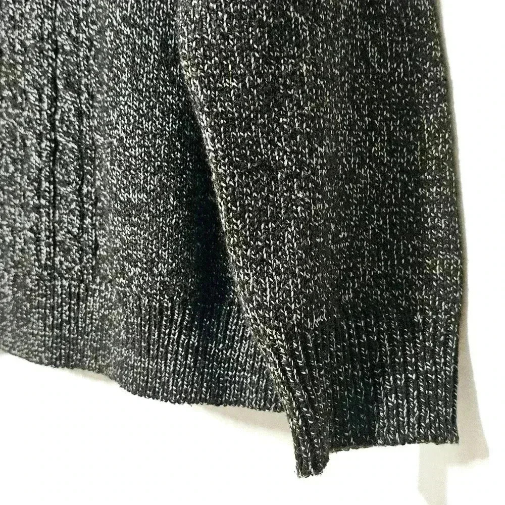 Rebecca Malone Womens Black White Acrylic Blend Mock Knit Sweater XL - Picture 5 of 8